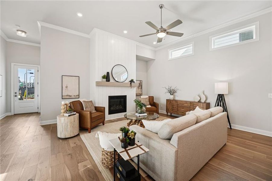 Furnished interior view inside a new home in Promenade at Sawnee Village, Cumming (Image 29).