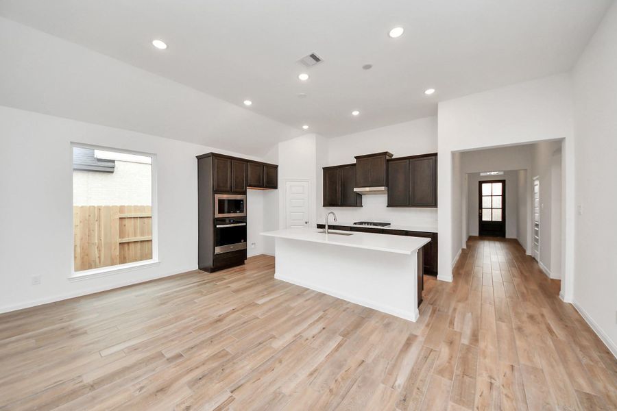 Furnished interior view inside a new home in 50' Traditional Homes at Elyson, Katy (Image 11). Furnished interior view inside a new home in 50' Traditional Homes at Elyson, Katy (Image 11).