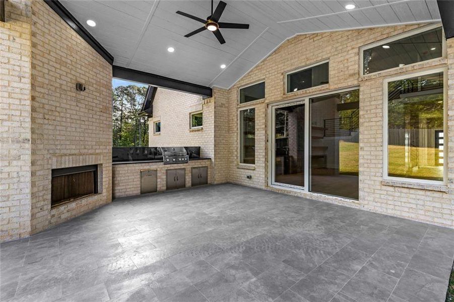 Exterior details and patio area of a home in , Loganville (Image 37).