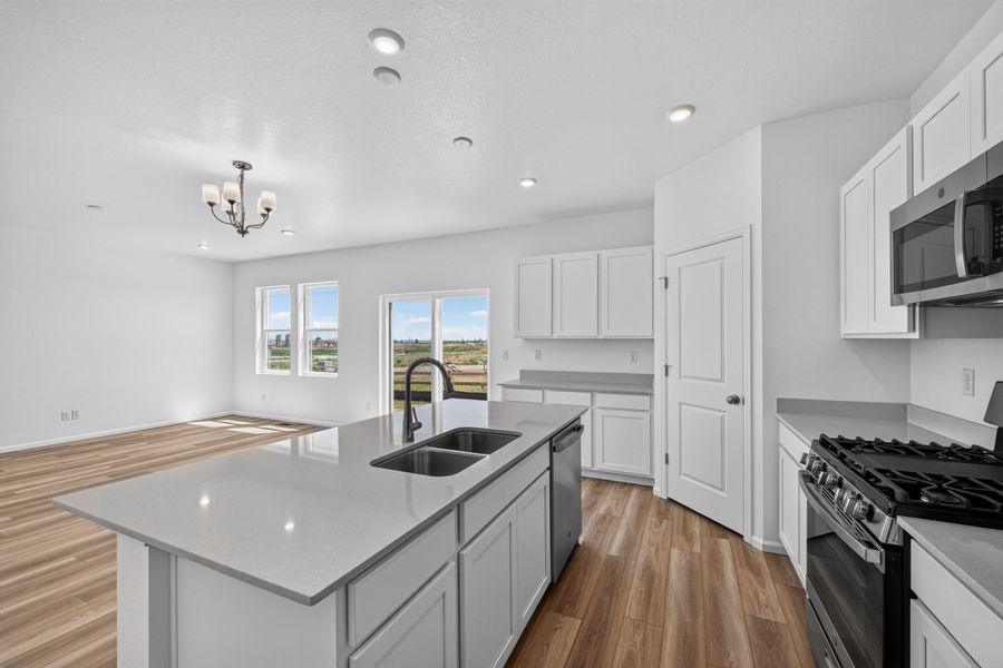 Furnished interior view inside a new home in Lake Bluff, Greeley (Image 3).
