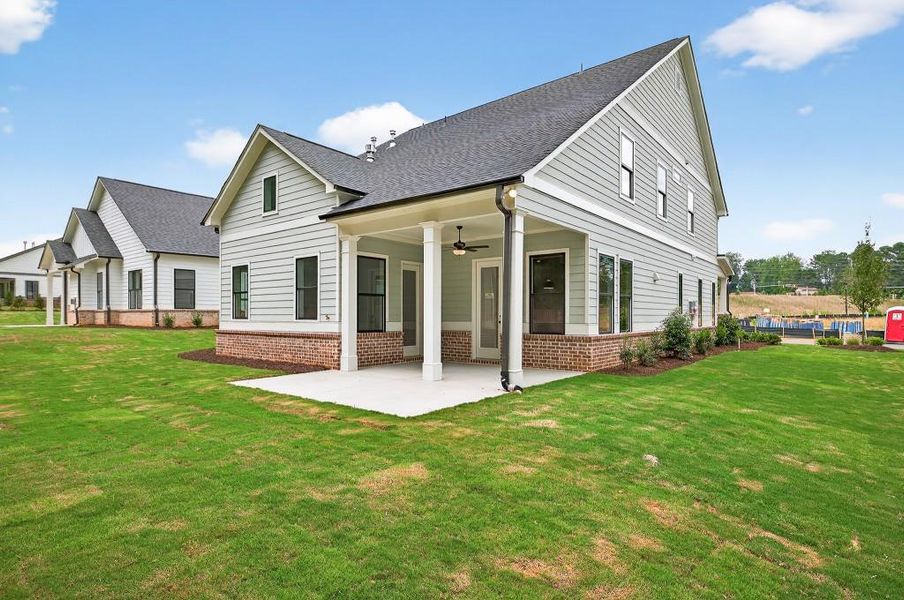 Exterior details and patio area of a home in Livingstone Park, Kennesaw (Image 28).