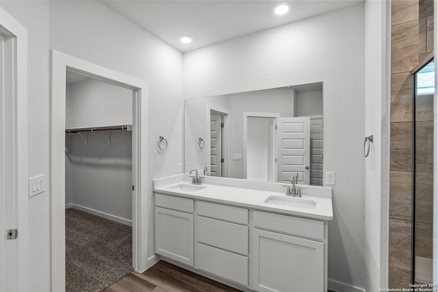 Furnished interior view inside a new home in August Fields, New Braunfels (Image 8).