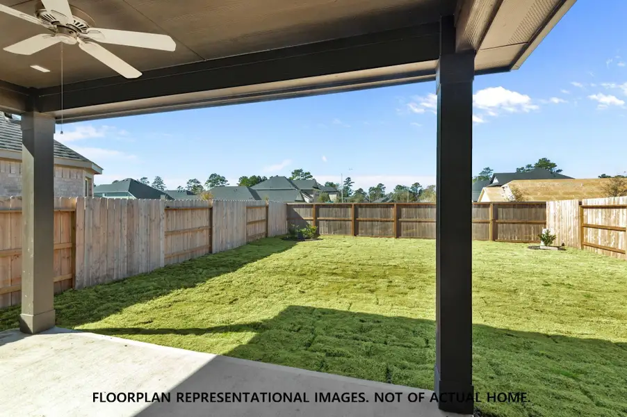 Exterior details and patio area of a home in Wildrye, Waller (Image 3). Exterior details and patio area of a home in Wildrye, Waller (Image 3).