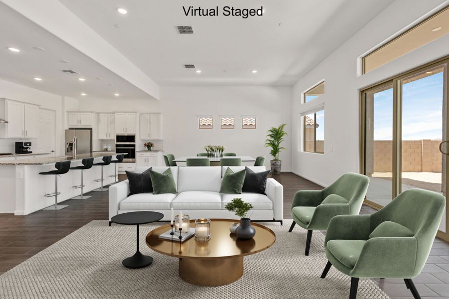 Furnished interior view inside a new home in Saguaro Reserve II, Marana (Image 4).