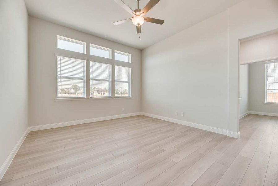 Representative unfurnished interior of a home built from the Fairhaven by Pacesetter Homes in Clearview Ranch, Royse City (Image 27). Representative unfurnished interior of a home built from the Fairhaven by Pacesetter Homes in Clearview Ranch, Royse City (Image 27).