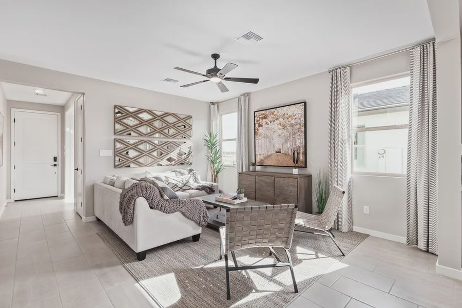 Furnished interior view inside a new home in Camilo at Santana, Yuma (Image 9).