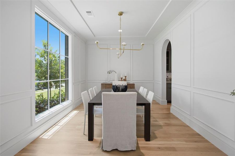 Furnished interior view inside a new home in , Dallas (Image 32).