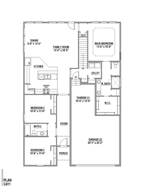 Plan C411 1st Floor