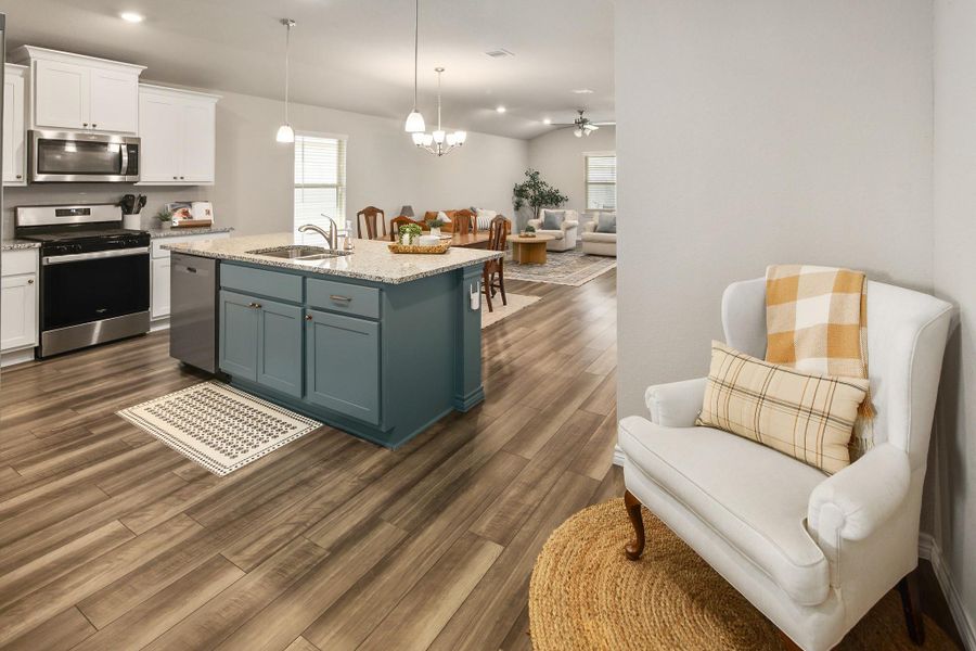 Furnished interior view inside a new home in , College Station (Image 18).