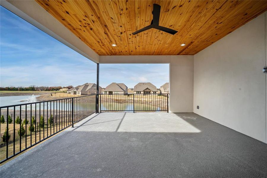 Exterior details and patio area of a home in , Heath (Image 25).