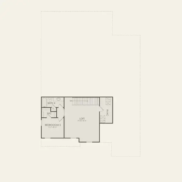 2D floor plan layout for the Mahogany Grand by Pulte Homes in Hilliard Isle, Kissimmee, FL (Image 3).
