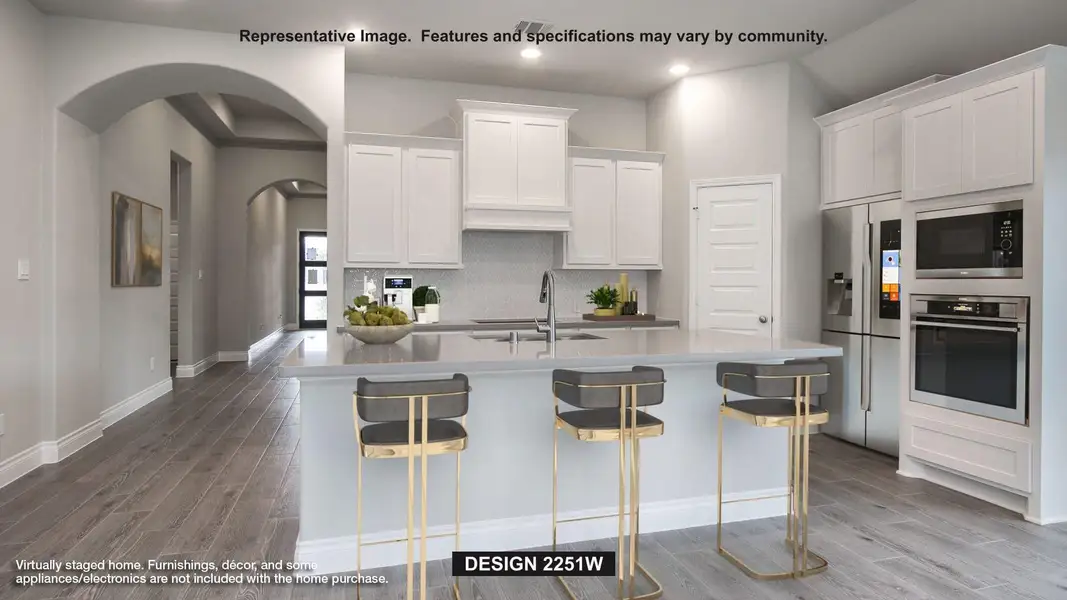 Furnished interior view inside a new home in La Cima, San Marcos (Image 6).