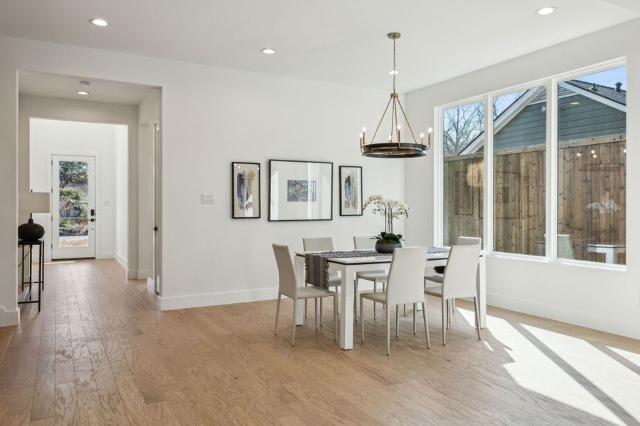 Furnished interior view inside a new home in , Dallas (Image 26).