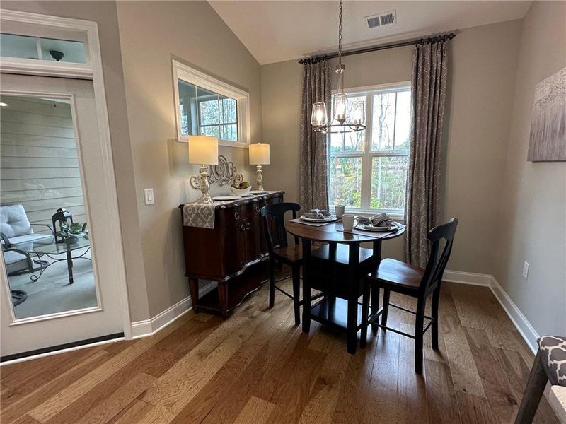Furnished interior view inside a new home in Orchards of South Forsyth, Cumming (Image 6).