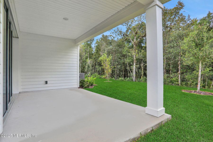 Exterior details and patio area of a home in TrailMark, St. Augustine (Image 24). Exterior details and patio area of a home in TrailMark, St. Augustine (Image 24).