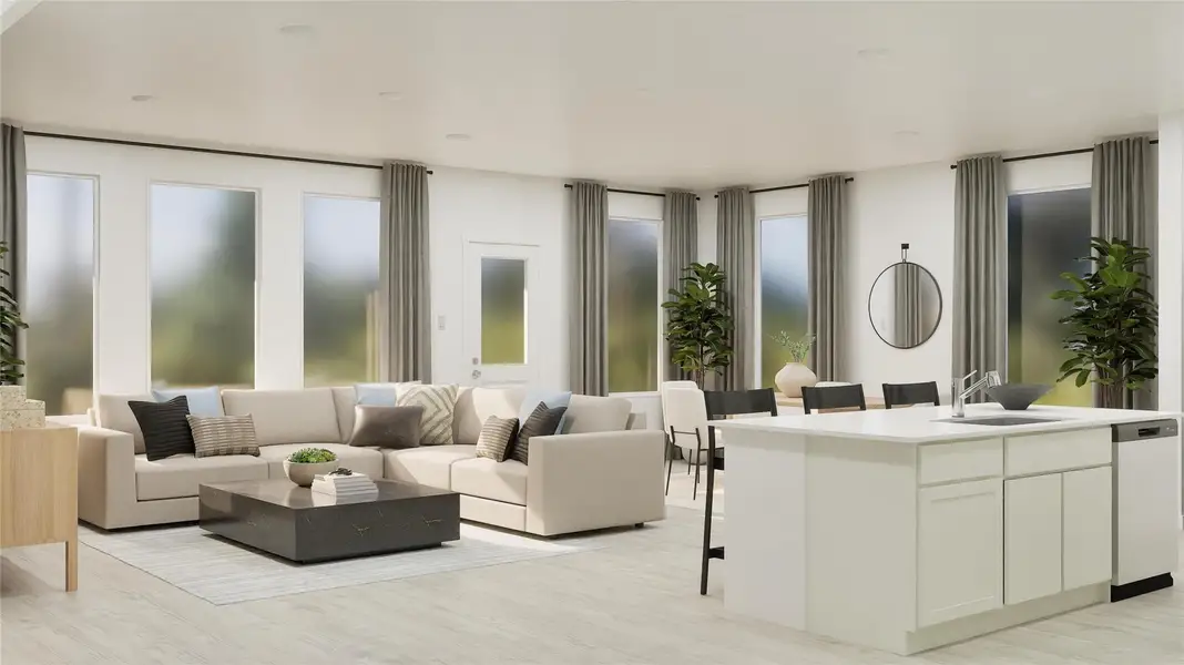 Furnished interior view inside a new home in Ashland, Angleton (Image 5).