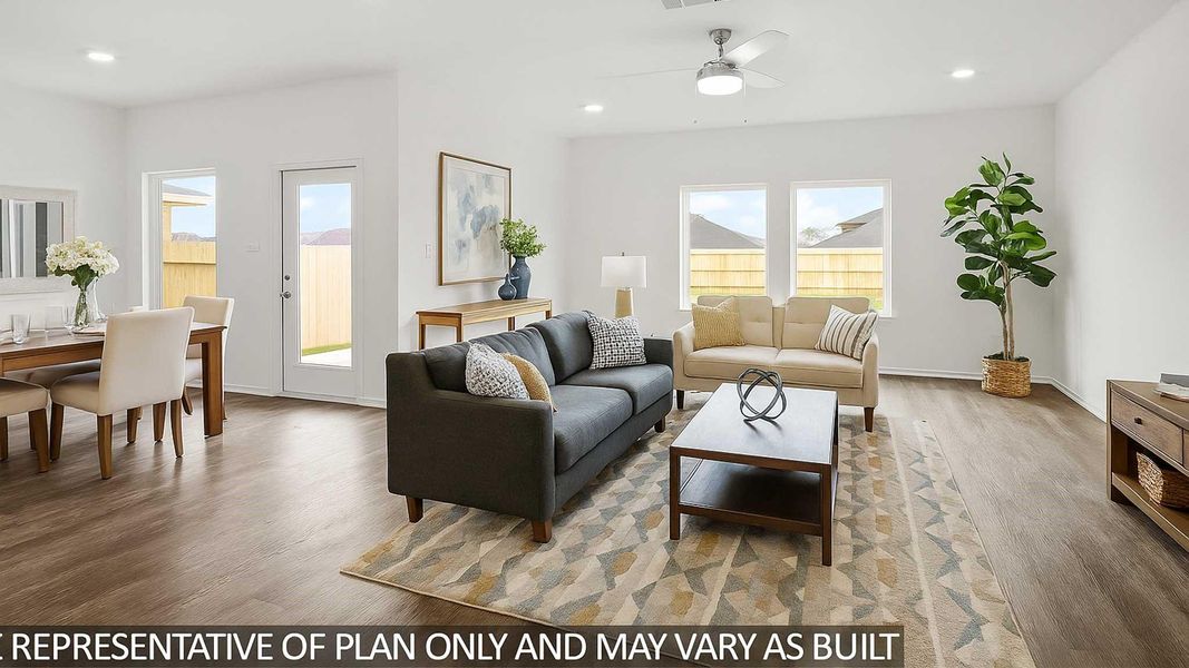 Furnished interior view inside a new home in Porters Mill, New Caney (Image 4).