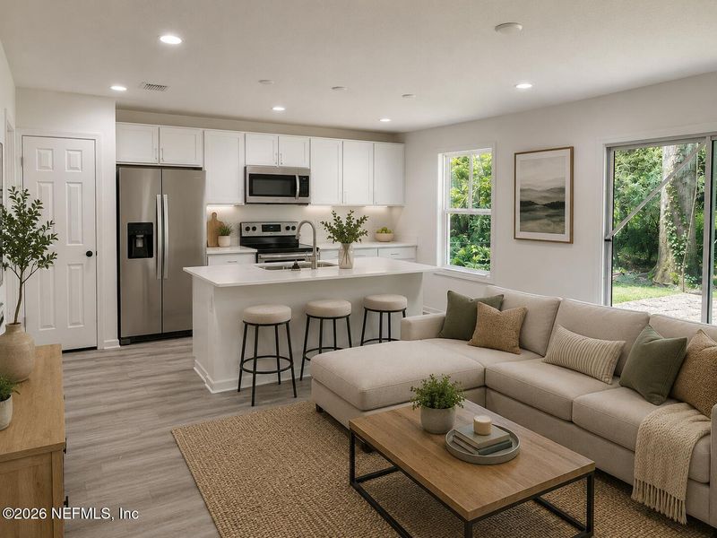 Furnished interior view inside a new home in , Jacksonville (Image 5).