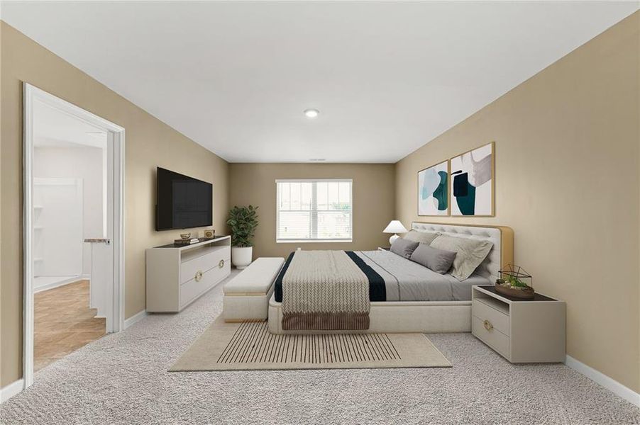 Furnished interior view inside a new home in , Dallas (Image 11).