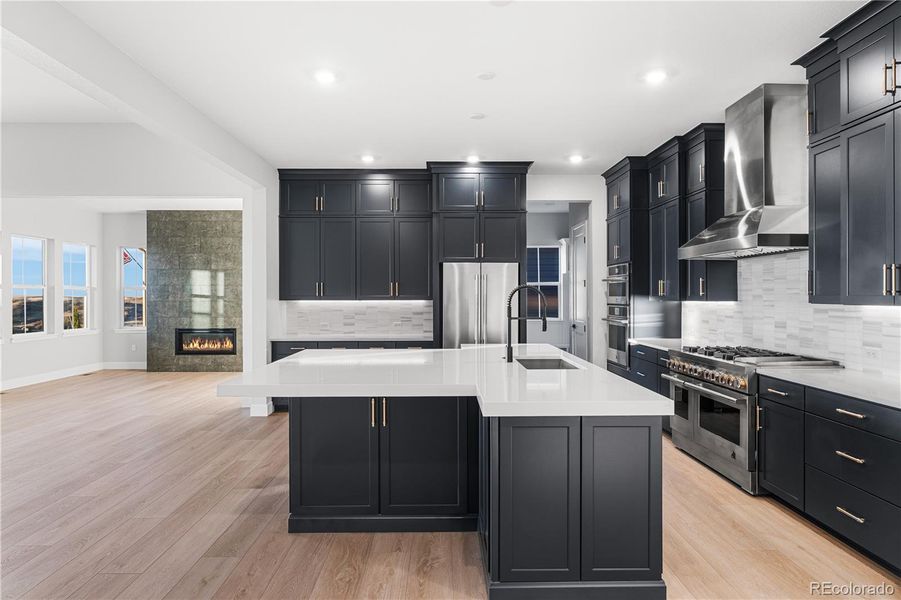 Furnished interior view inside a new home in Retreat at The Canyons, Castle Pines (Image 4).