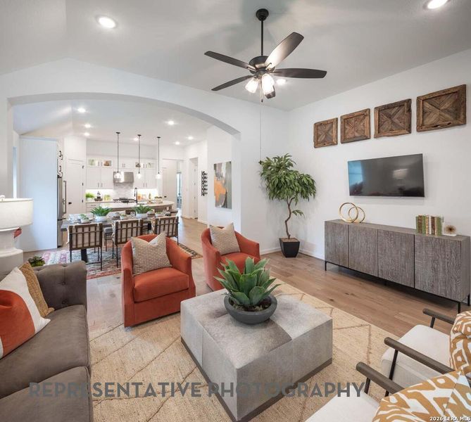 Furnished interior view inside a new home in Prominence, San Antonio (Image 11).