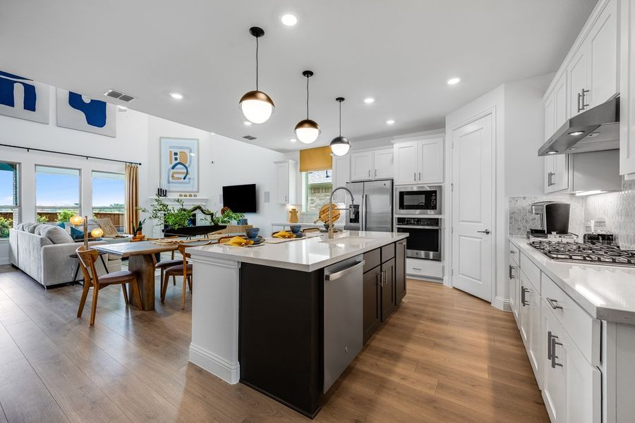 Furnished interior view inside a new home in South Oak, Lakewood Village (Image 8).