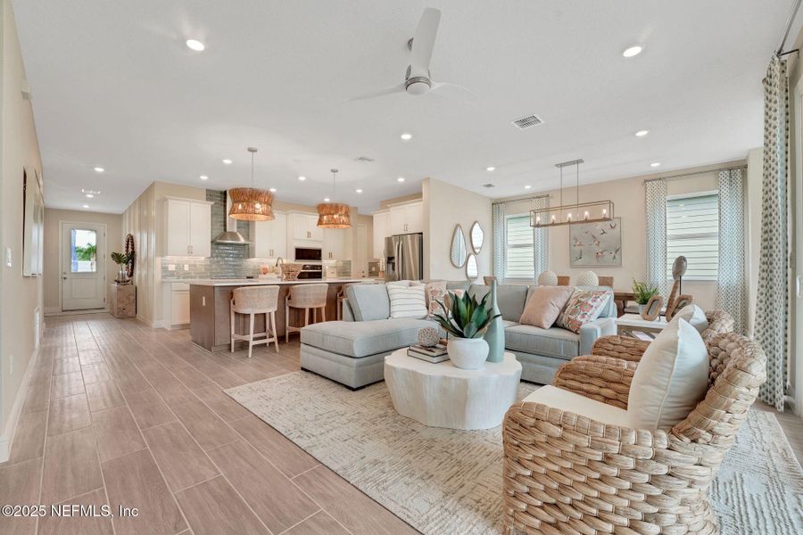 Furnished interior view inside a new home in Amberly, Green Cove Springs (Image 5).