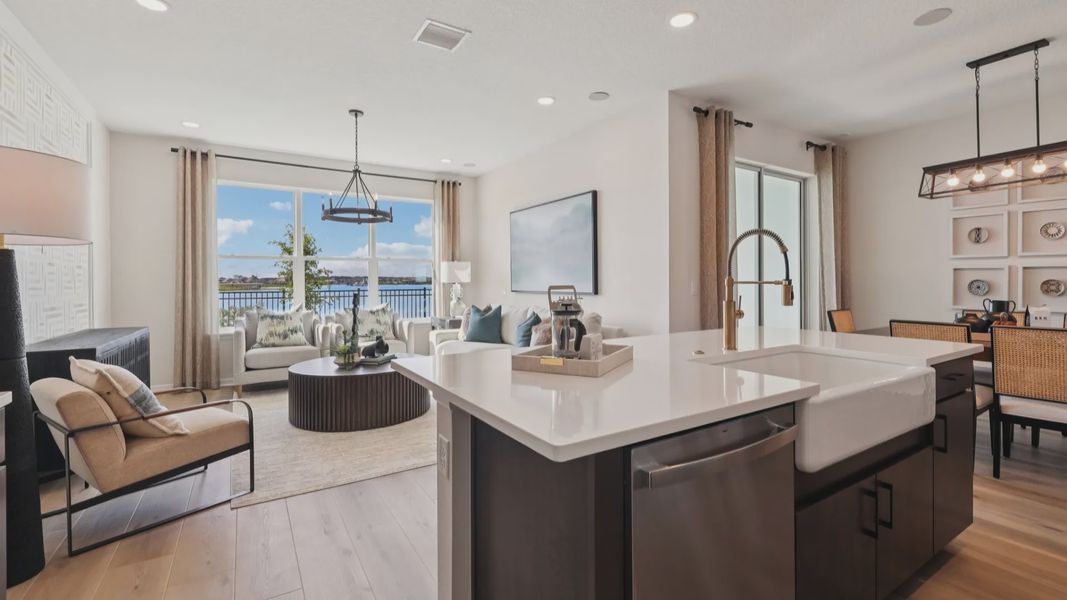 Furnished interior view inside a new home in Isla Mirada, San Antonio (Image 19).