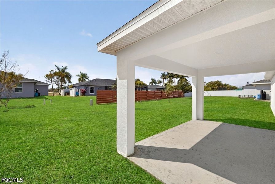 Exterior details and patio area of a home in Cape Coral, Cape Coral (Image 3). Exterior details and patio area of a home in Cape Coral, Cape Coral (Image 3).
