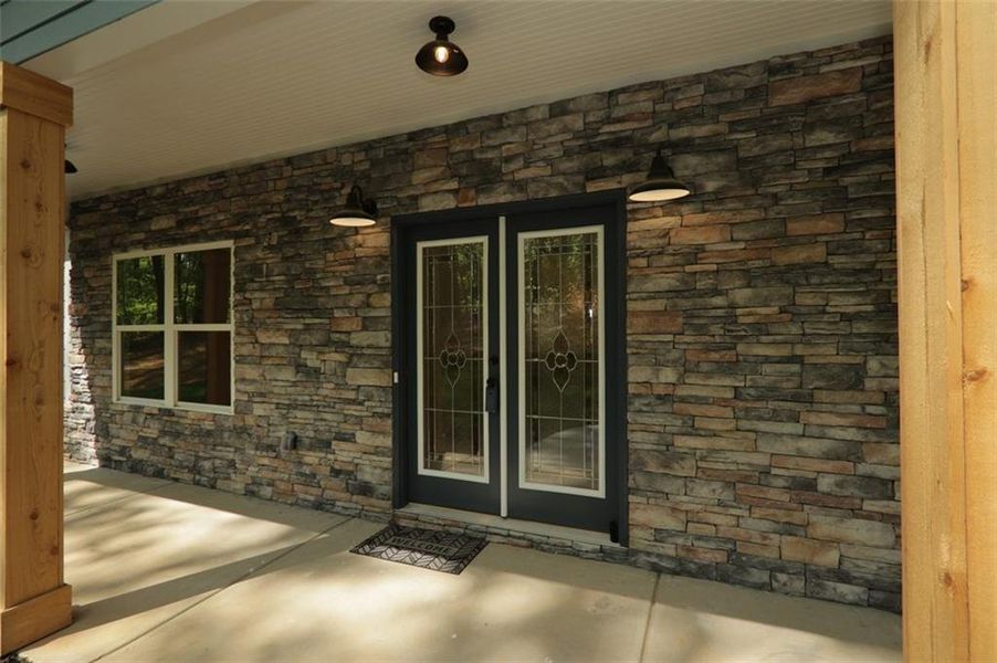 Exterior details and patio area of a home in , Dallas (Image 3). Exterior details and patio area of a home in , Dallas (Image 3).