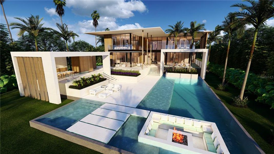 Exterior details and patio area of a home in , Sarasota (Image 16).