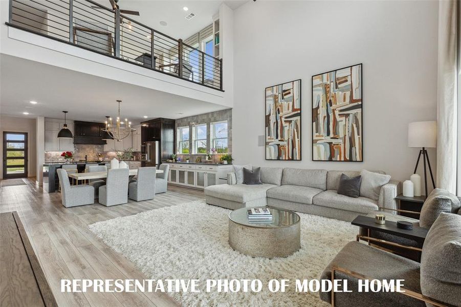 Entertaining the entire family is a breeze in any of our wonderful floor plans in Windsong Ranch!  REPRESENTATIVE PHOTO OF MODEL HOME