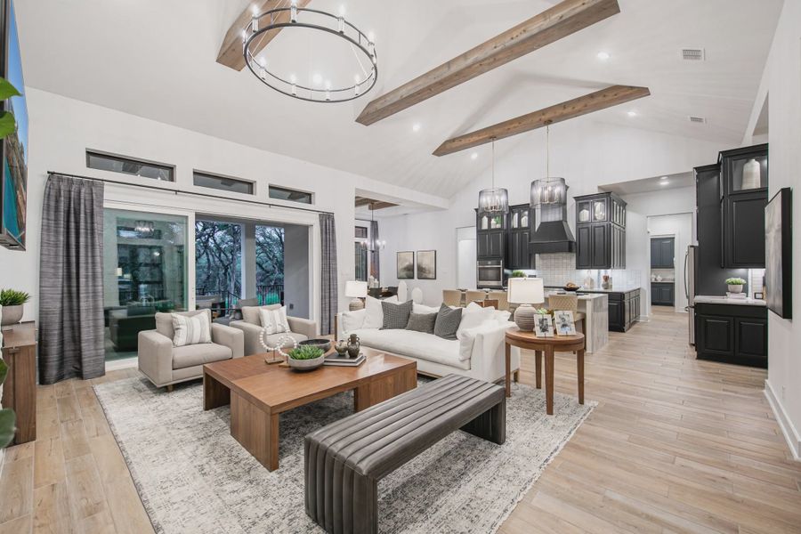 Representative furnished interior of a home built from the Kaylee by Chesmar Homes in Heimer Estates at Garden Ridge, Fulshear (Image 10).