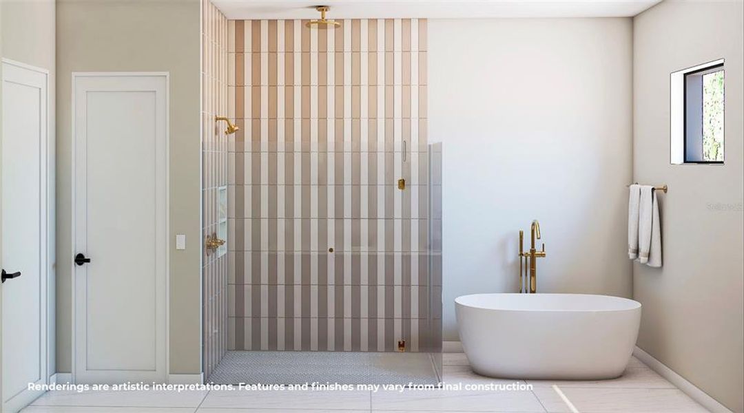 Furnished interior view inside a new home in , Orlando (Image 8).