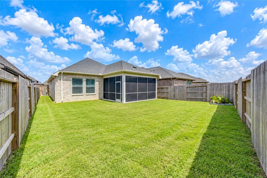 Exterior details and patio area of a home in Brookewater - Terrace Collection, Rosenberg (Image 23). Exterior details and patio area of a home in Brookewater - Terrace Collection, Rosenberg (Image 23).