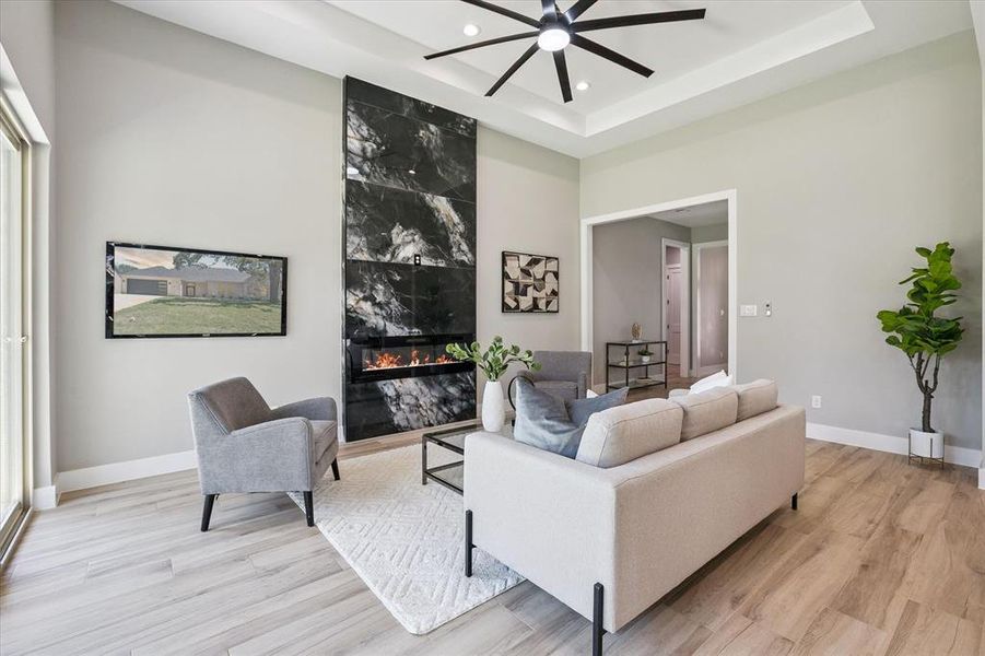 Furnished interior view inside a new home in , Arlington (Image 4).
