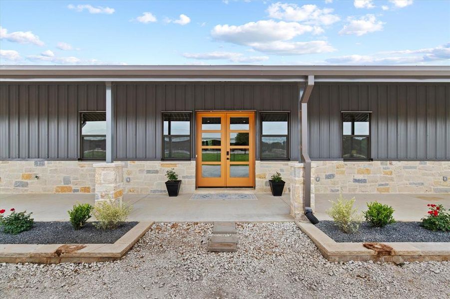 Front of Barn and Apartment