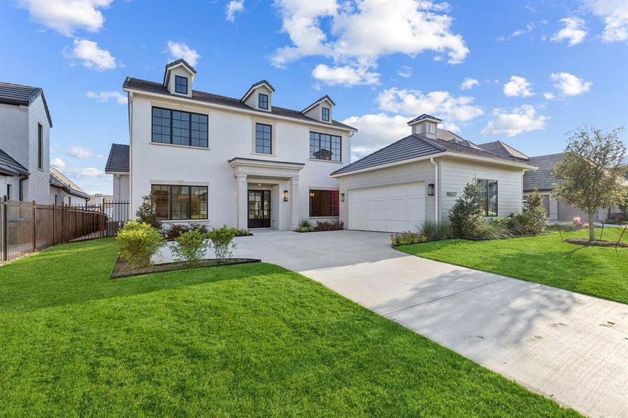 Front exterior of a new home in , Fort Worth, TX, highlighting curb appeal (Image 25). Front exterior of a new home in , Fort Worth, TX, highlighting curb appeal (Image 25).
