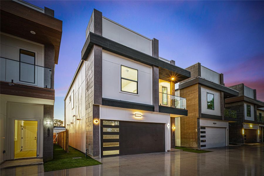 Exterior details and patio area of a home in , Houston (Image 1).