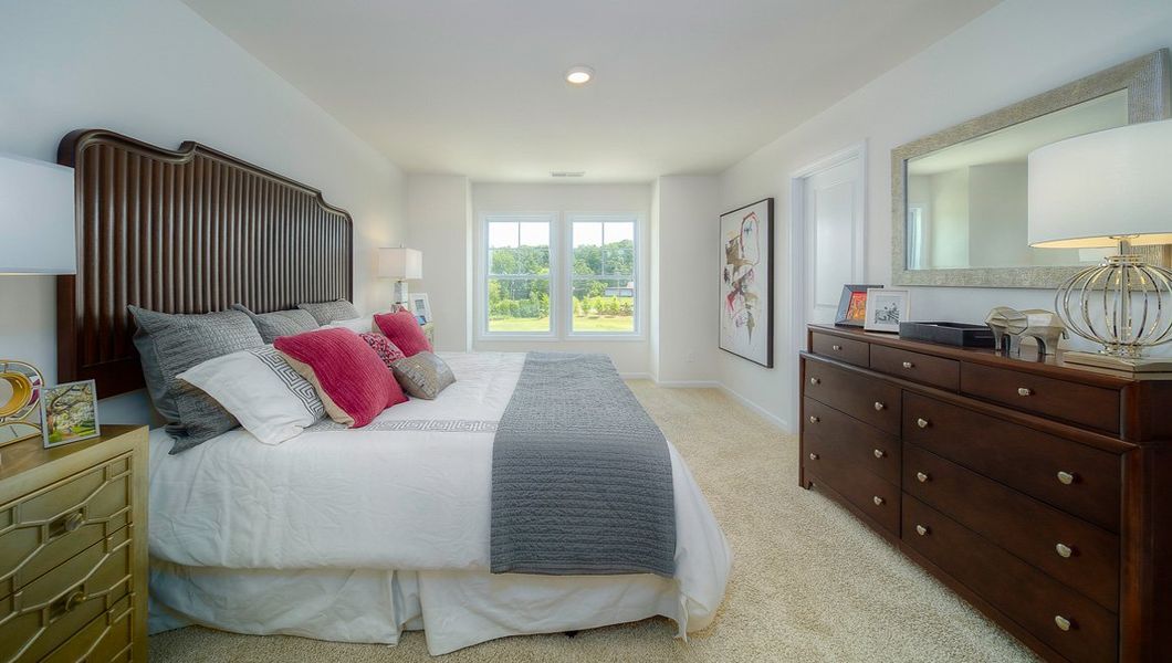 Furnished interior view inside a new home in Townes at Tap Root Farms, Fletcher (Image 17). Furnished interior view inside a new home in Townes at Tap Root Farms, Fletcher (Image 17).