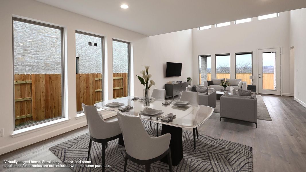 Furnished interior view inside a new home in Crosswinds, Kyle (Image 5).