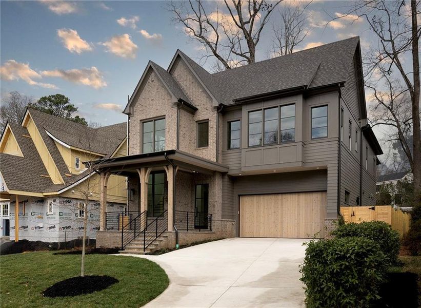 Front exterior of a new home in , Atlanta, GA, highlighting curb appeal (Image 27).