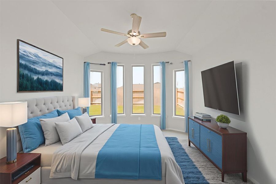 Furnished interior view inside a new home in The Trails, New Caney (Image 8). Furnished interior view inside a new home in The Trails, New Caney (Image 8).