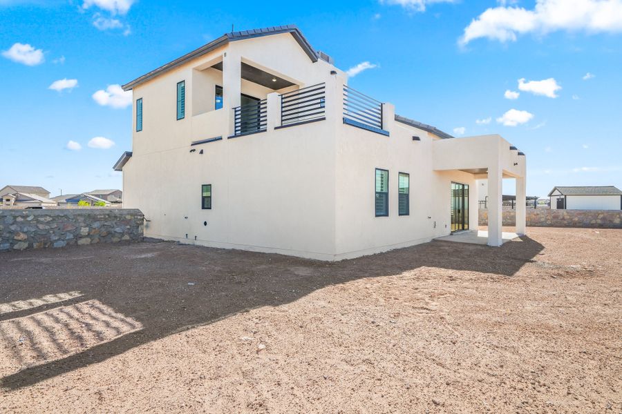Representative exterior details of a home built from the Pine Hurst by LEH. Homes in Emerald Estates, El Paso (Image 32). Representative exterior details of a home built from the Pine Hurst by LEH. Homes in Emerald Estates, El Paso (Image 32).