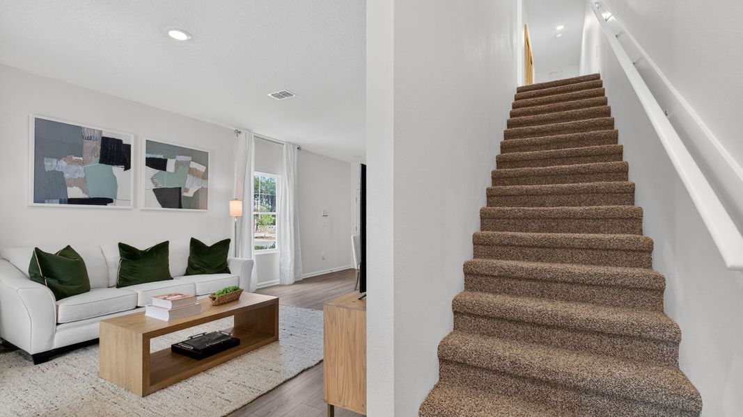 Representative furnished interior of a home built from the Bailey by D.R. Horton in Liberty Cove Townhomes, Yulee (Image 14).