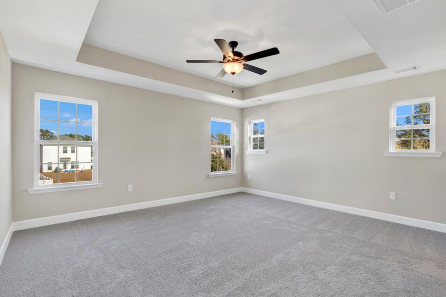 Oscar Mulberry Floor Plan | Spacious Primary Bedroom with Tray Ceiling