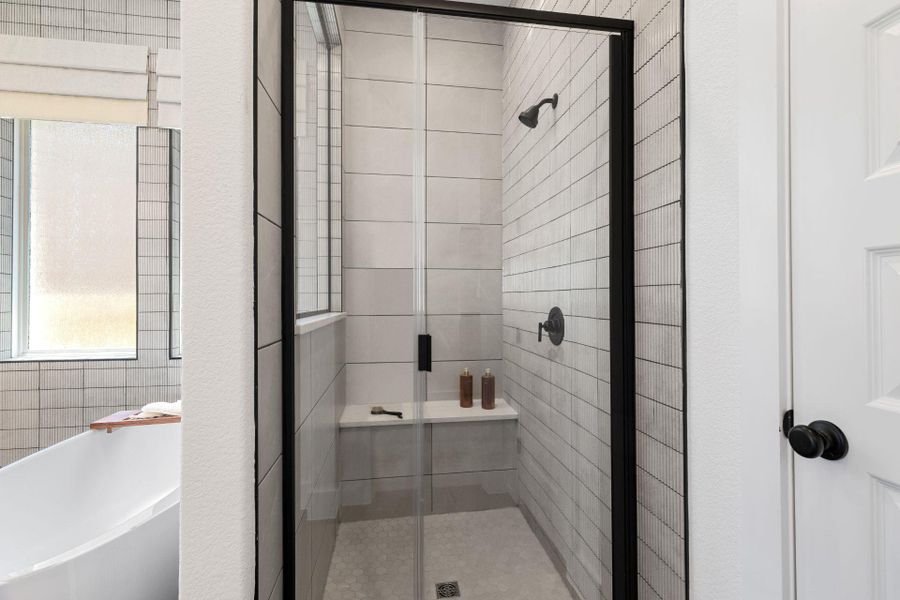 Walk-in shower in Primary Bath - Representative Photo