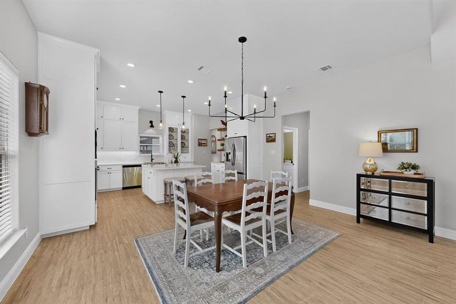 Furnished interior view inside a new home in , Burleson (Image 12).