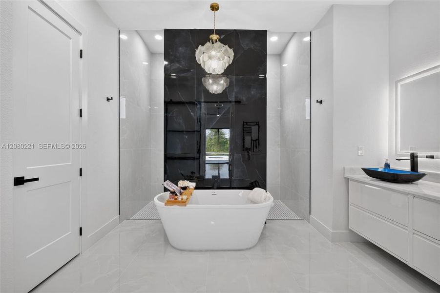 Furnished interior view inside a new home in , Cape Coral (Image 56).