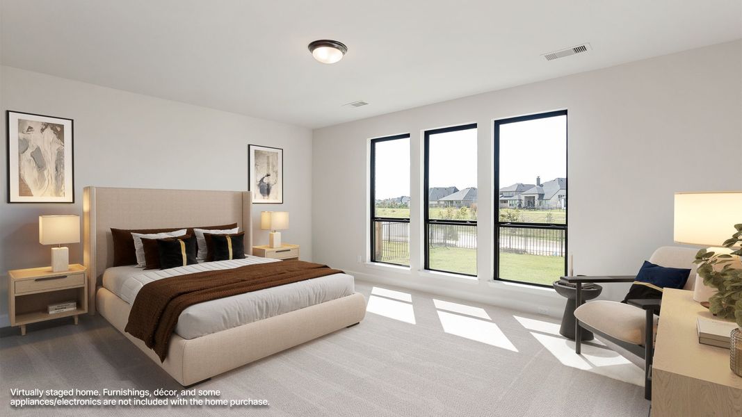 Furnished interior view inside a new home in Cross Creek West, Fulshear (Image 6).